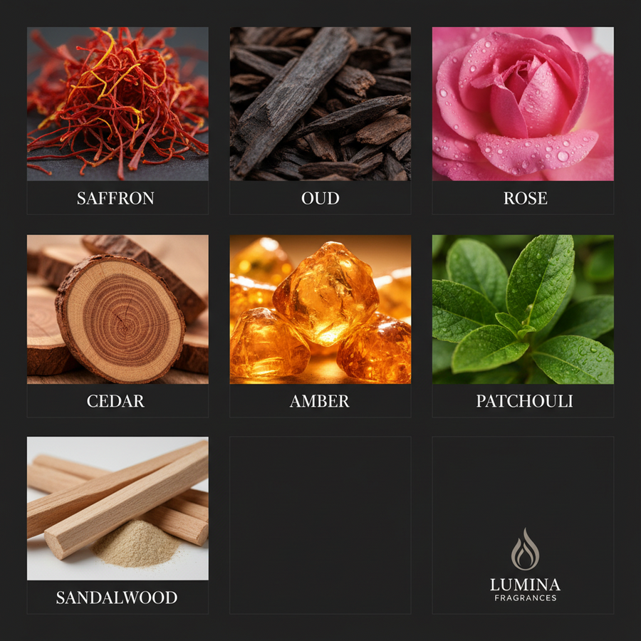 Guarded Peace | Oud-Saffron Luxury Candle — By Lyörrä