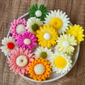 Handcrafted Designer Daisey Candles set of 10