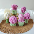 Handcrafted Designer flower bunch Candles set of 10