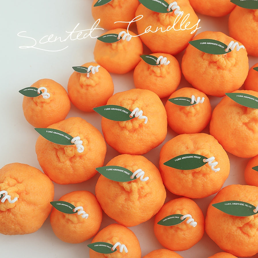 Scented Orange Candle