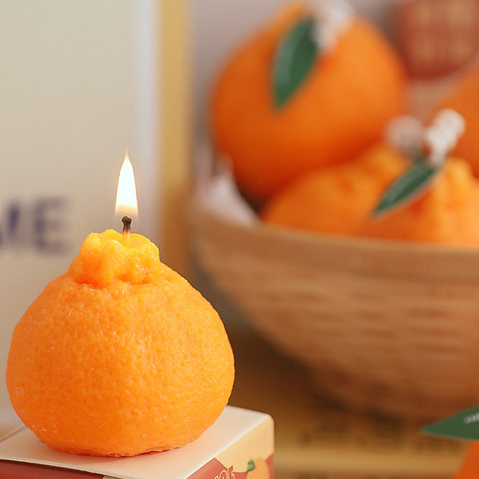 Scented Orange Candle
