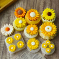 Handcrafted Designer Daisey Candles set of 10