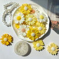 Handcrafted Designer Daisey Candles set of 10