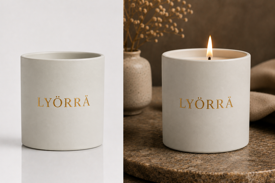 Warm Welcome - Coconut-Apricot wax Luxury Candle — By Lyörrä