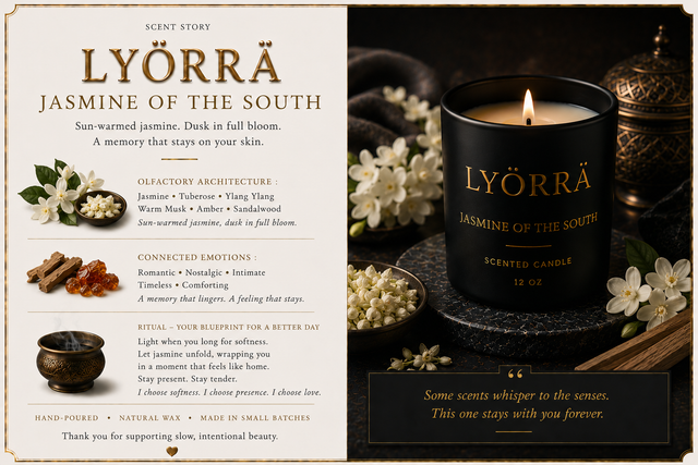 Jasmine of the South | Luxury Jasmine Candle | LYÖRRÄ.