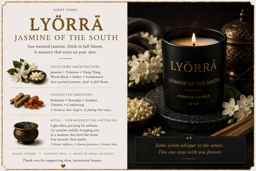 Jasmine of the South | Luxury Jasmine Candle | LYÖRRÄ.