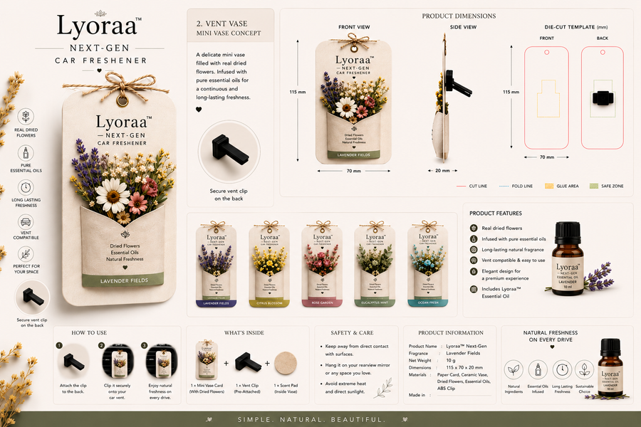 Natural Dried Flower Hanging Freshener — By Lyörrä