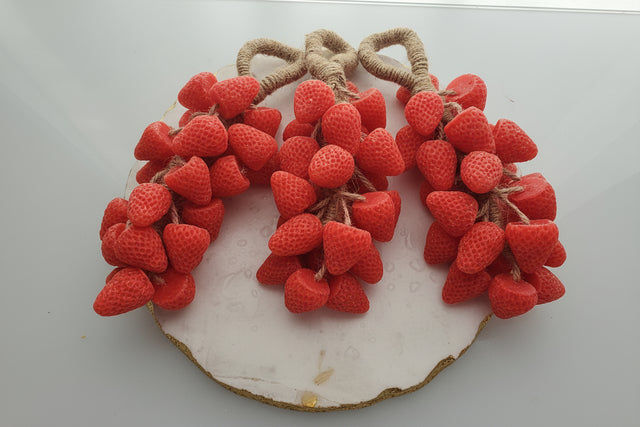 All Natural, Scented Strawberry Soap Bunch