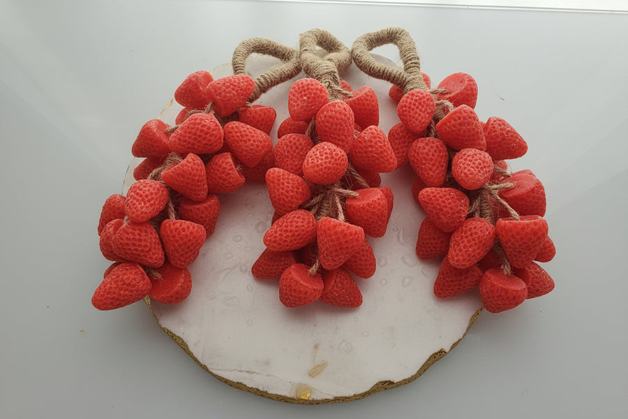 All Natural, Scented Strawberry Soap Bunch